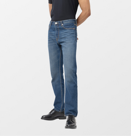 DARKFOG★Retro nostalgic design vintage straight jeans DF59 Vintage Style Straight-Leg Jeans - Retro Chic | CRUG Store