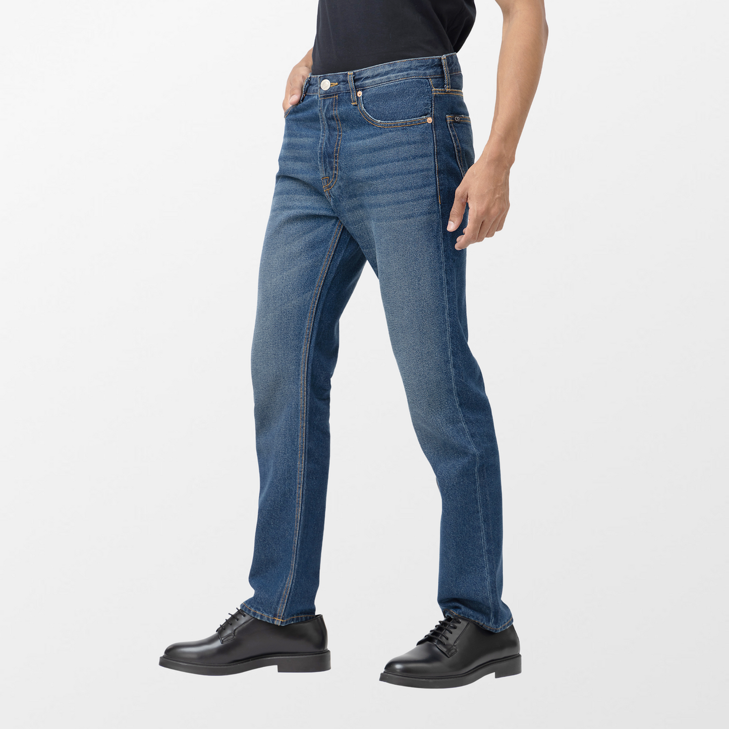
                  
                    STRAIGHT-LEG VINTAGE STYLE JEAN 
                  
                